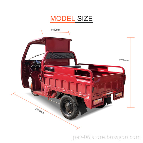 Carico elettrico di buona qualità Auto Taxi Rickshaw / Hot Sale Electric Pick Up Truck